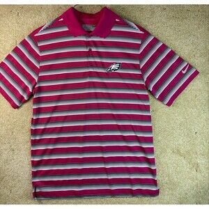 NFL Philadelphia Eagles NIKE Golf Dri Fit Tour Performance Polo Shirt Mens Small